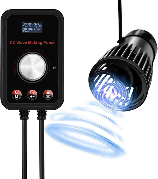 CONQUERALL 28W DC 24V Wave Maker 660-4700GPH Marine Aquarium Reef Powerhead 10-Speed Flow Controllable Multi Wave More Energy Saving Suit for Tropical Fish and Reef Tank