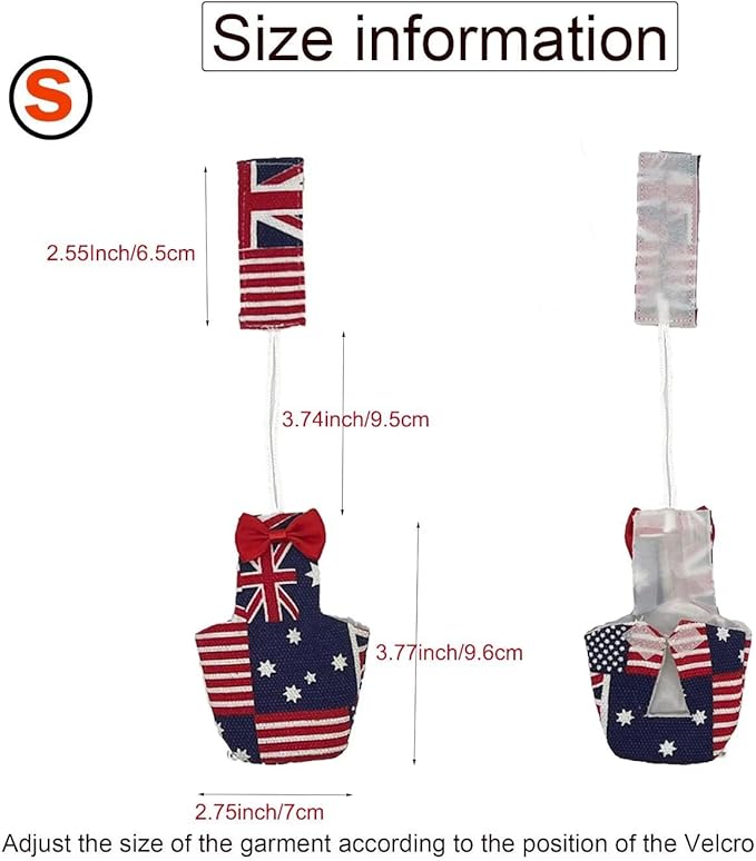 2 PCS Star Parrot Clothes for Birds Red&Balck Reusable Canary Birds Boutique Flyper Adjustable Bird Diape