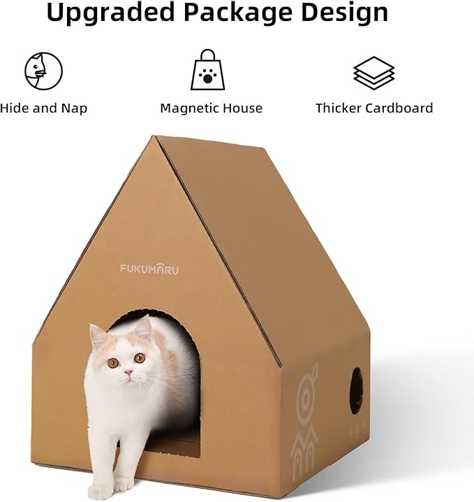 FUKUMARU Cat Wall Furniture Set, Transparent Capsule Kitten Walls Shelves with 2 PCS Pedals - Premium Kitty Bed for Sleeping, Playing, Climbing, and Lounging - Easily Holds Up to 35 Lbs