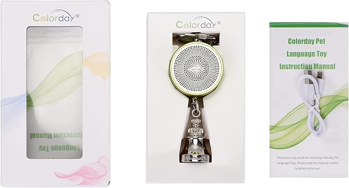 Colorday Bird Toys Parrot Talking Coach & Interactive Voice Bell for Parakeet, African Grey, Amazon Parrots, Quaker, Cockatiel, Conure (Green)