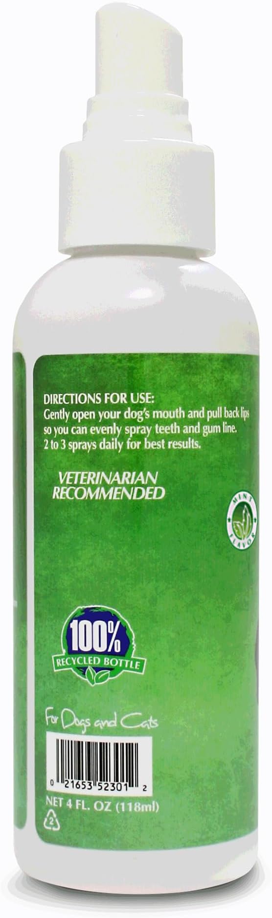 Bio-groom Fresh Bark Dog Breath Freshener - No Chew Dental Spray for Dogs & Cats, Teeth Cleaning Oral Care for Plaque & Tartar, No Brushing Required, Made in The USA - Mint, 4 fl oz (Pack of 2)
