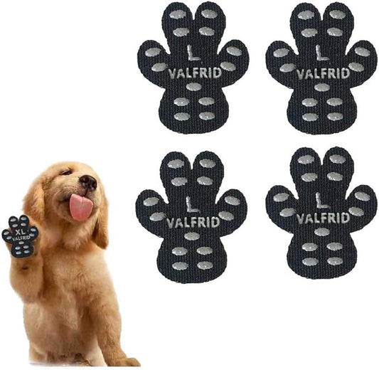 Dog Paw Protector Anti-Slip Grips to Keeps Dogs from Slipping On Hardwood Floors,Disposable Self Adhesive Resistant Dog Shoes Booties Socks Replacement L 24 Pieces