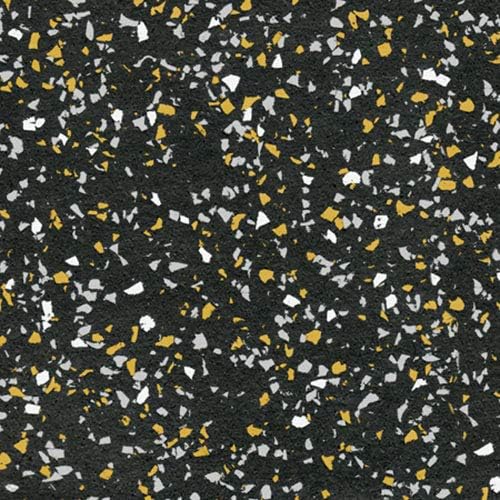 American Floor Mats - Extreme Rubber Gym Tiles - 1 Inch Thick Colorful Rubber Gym Tiles - Superior Shock and Sound Absorbing Tiles - 35% Gold/Grey/White 25 Tile Pack (Covers 100 Sq Ft)