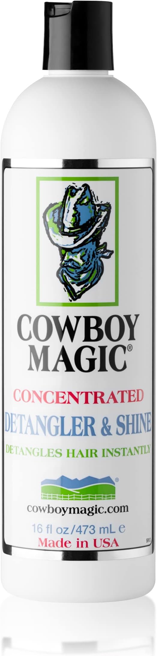 Cowboy Magic Shampoo + Conditioner + Detangler & Shine 16 Ounce each With Silk Panthenol and Honey Great For Horse, Humans, And Dogs Too Silky Coats And Hair