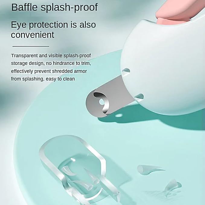 Celery Pets Nail Clippers, Adjustable Claw Clippers for Cats, Round-Hole Trimmer with Dust Storage, Safe Pet Claw Clipper Grooming Tool, Adjustable Nail Cutter for Small Large Cat/Dog (2*Pink)