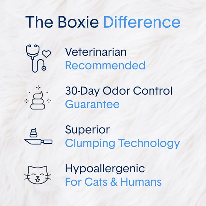 Boxie Gently Scented Cat Litter, Lightweight 30-Day Odor Control, Clumping, 11.5lb