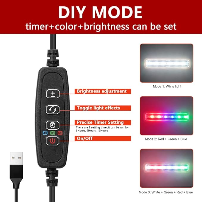 Betta Fish Tank, 2 Gallon Glass Aquarium Starter Kit, Small Fish Tank with Filter and Light.