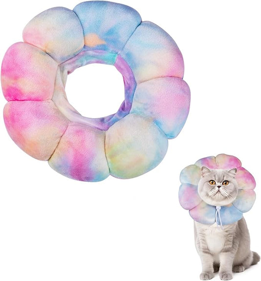Cat Cone Collar Soft, Adjustable Cats Protective Neck Recovery Collar After Surgery