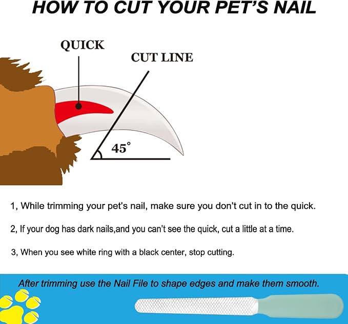 Dog Nail Clipper,Pet Nail Trimmers Safety Guard to Aviod Over Cutting,Puppy Cat Claw Trimmer,with Free Dog Comb & Nail File, Sharp Grooming Clipper, Great for Thick Toenail, Green