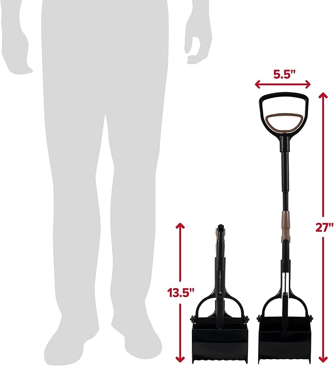 Arm & Hammer Pooper Scooper Claw Scoop Dog Poop Scooper for Yard Pet Waste Management System (Pack of 6)