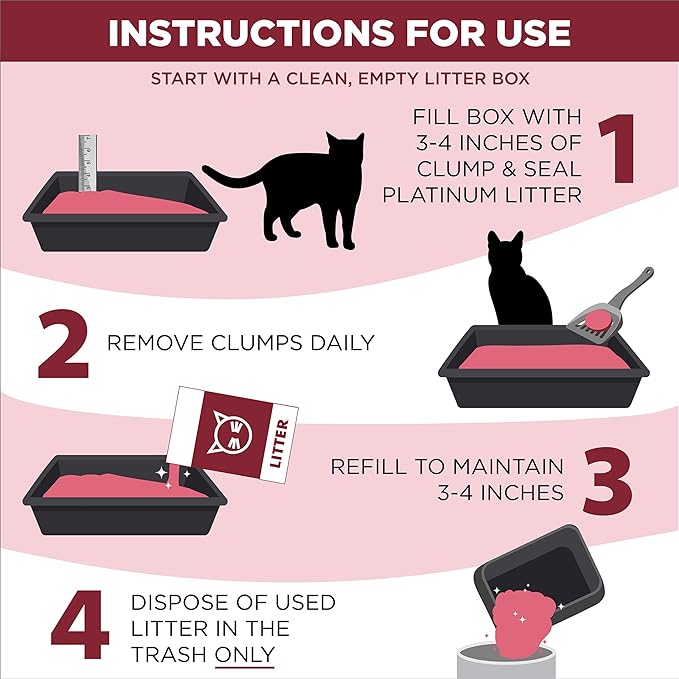 ARM & HAMMER Clump & Seal Platinum Clumping Cat Litter Odor Control, Multi-Cat, 14-Day Odor Control, Online Exclusive Formula, 27.5 Lbs