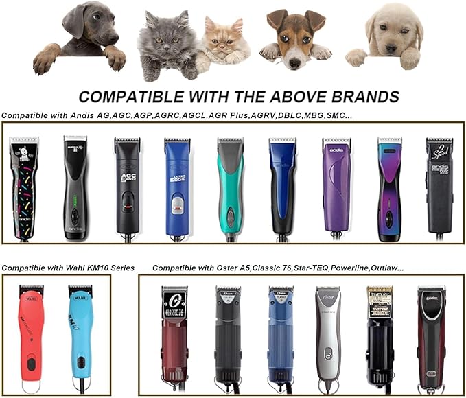 T84 Blade Dog Grooming Replacement Blades Compatible with Andis Dog Clippers
