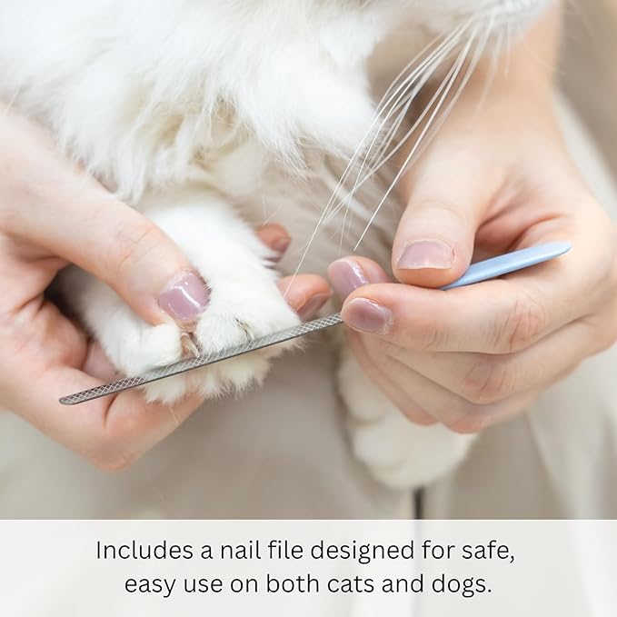 AIXINPET Dog & Cat Nail Clippers and Trimmers - with Free Nail File, Protective Guard to Avoid Over Cutting, Extra Sharp Blade - Suitable for Small to Large Dogs & Cats, Birds and Rabbits (Large)