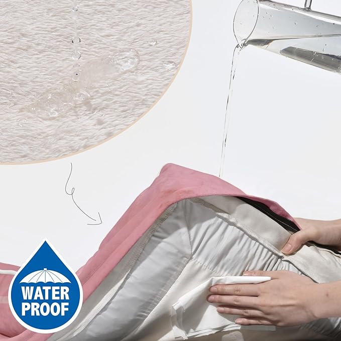 Comfort Expression Small Dog Beds Waterproof Orthopedic Foam Dog Sofa Beds for Small Dogs Comfy Pet Bed with Washable Removable Cover & Non-Slip Bottom(X-Small,Pink)