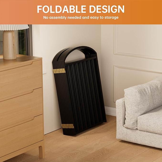 8 Panles Full Matel Freestanding Dog Gates with Door, 192"Extra Wide 32"Tall Free Standing Dog Pet Gate for Indoor & Outdoor. Foldable Pet Fences for Doorways, House, Stairs, Porch, Deck, Yard