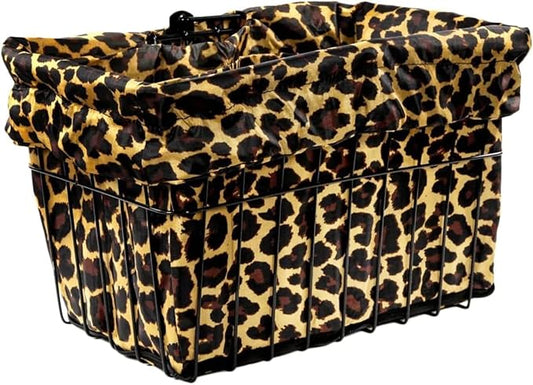 Cruiser Candy Bike Basket Liner Waterproof, Universal Fit for Most Bike Baskets, Stylish 2in1Tote, Bike Basket Cover, EBiKE Front Wire Or Wicker Bike Baskets Fits Up to 15x12x10