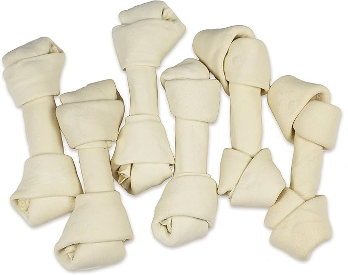 hotspot pets 10 Pack - 6-7 Inch Certified Facility Rawhide Dog Chews - from Grass Fed Brazilian Cows - Promotes Tooth Health and Good Behavior (10 Pack)