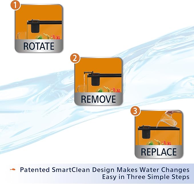 Aqueon QuietFlow Internal Filter with SmartClean Technology, Small