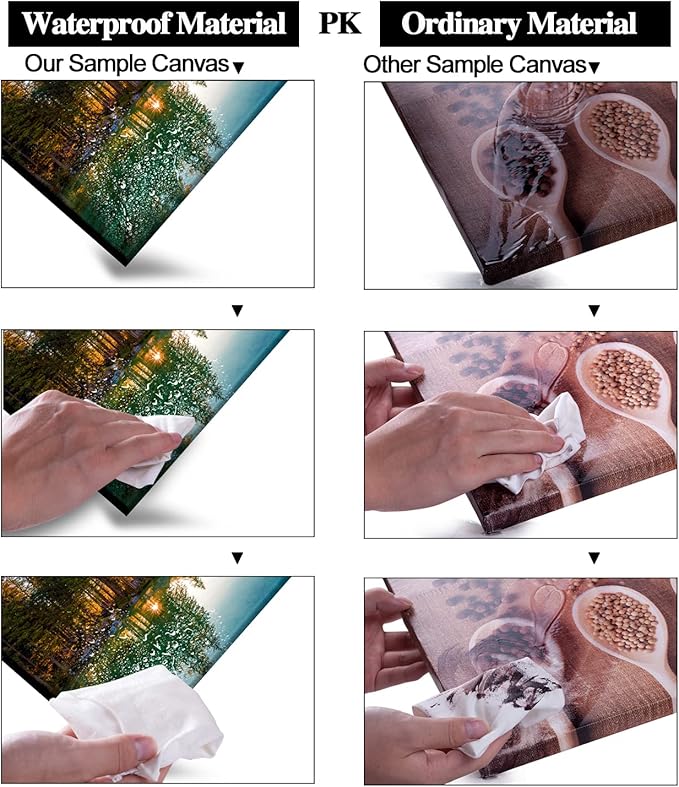 Beautiful Lake Mountain Range Sunrise Sunset Landscape Canvas Wall Art for Living Room, Autumn Forest National Park Scenery, Nature Scenic Picture Print Artwork Painting Decor,Inner Frame 20x40