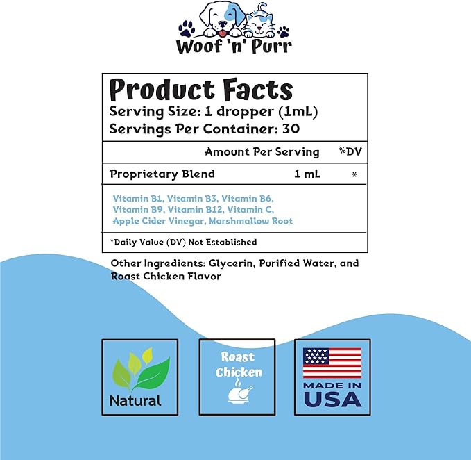 Cat Multivitamin - Promotes Healthy Skin & Coat, Joint Support, Longevity & More - Cat Vitamins - Cat Supplements & Vitamins - Cat Vitamins for Indoor Cats - Kitten Vitamins - Cat Immune Support - 1oz