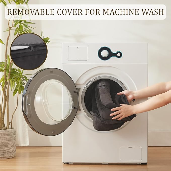 Bedfolks Orthopedic Dog Bed, Waterproof Dog Sofa Bed for Small Dogs & Cats, Egg Foam Pet Couch Bed with Removable Washable Cover and Nonslip Bottom, Black