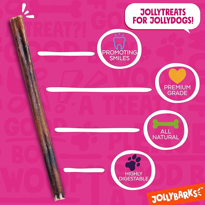 Bully Sticks for Small Dogs | All Natural, Single Ingredient Bully Sticks for Puppies to Medium Dogs (12" Stnd Bully Sticks - 3pk)