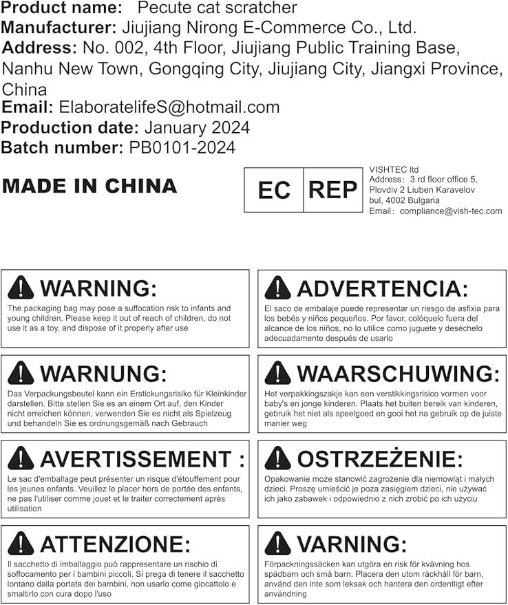 Double-Sided Cat Scratcher With Natural Sisal + Carpet Cloth, Durable Solid Wooden Structure Scratch Pad for Indoor Cats, Scratcher Lounge, 16.5 x 10.8in