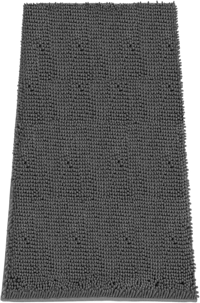 Absorbent Dog Door Mat for Muddy Paws, 60" x 24" Chenille Indoor Mats for Entryway, Trap Dirt Front Door Mat Indoor Entrance Washable Non Slip Soft