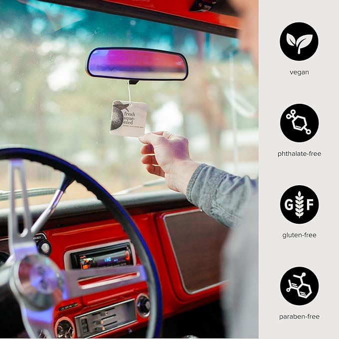 Fresh Squeezed Car Air Freshener - 4 Pack