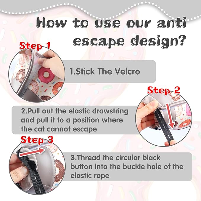 Cat Cone Collar Soft for Wound Healing, Foldable Neck Recovery Cone Anti Licking, Small Adjustable Surgery Cat Head Cone Alternative for Kittens(Size: M)