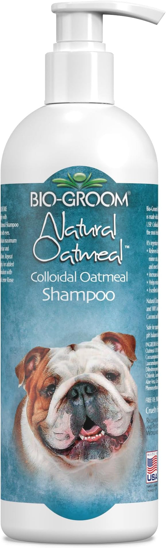 Bio-Groom Oatmeal Dog Shampoo – for Allergies and Itching, Cruelty-Free, Dog Bathing Supplies, Puppy Shampoo for Sensitive Skin, Made in USA, Anti-Itch Dog Products – 32 fl oz 1-Pack