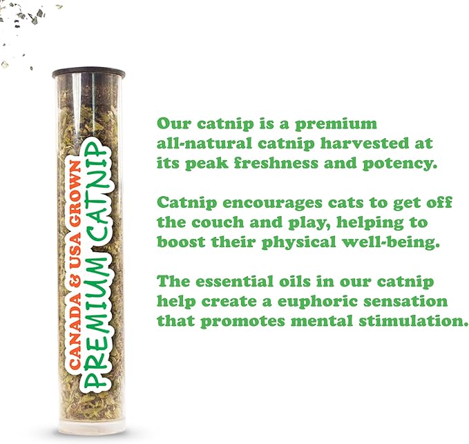 Meowijuana Blue Blob Bundle | Get Silly Refillable Blue Bob Toy and Whisker Tickler Catnip Blend | Promotes Play and Cat Health | Includes North American Organic Catnip