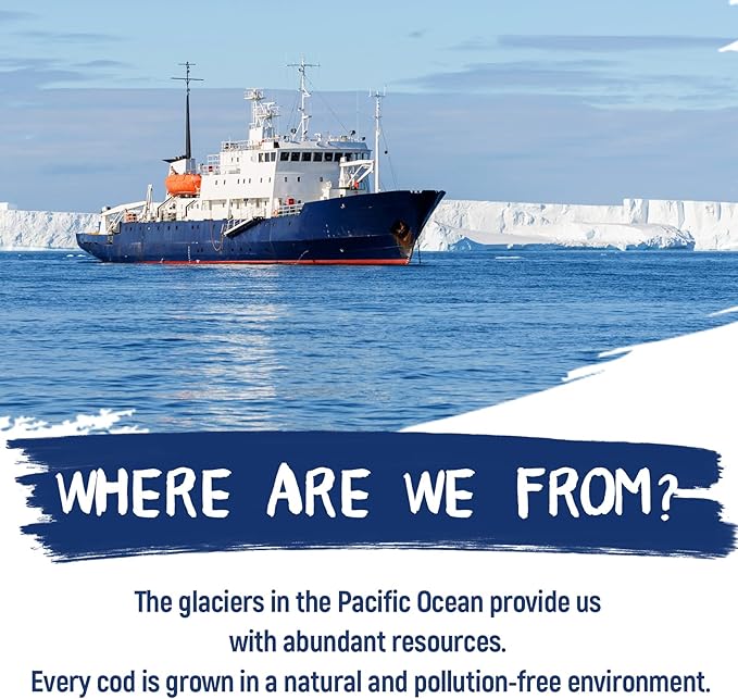 Dog Treats, Cod Skins Dog Treat with Taurine, One-Ingredient Grain-Free Chew Fish Skin Rolls Rich in Omega3, 8 oz