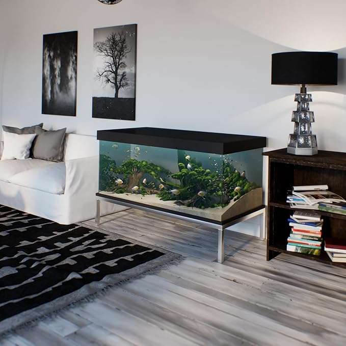 30 in X 60 in. Aquarium Stand | Industrial Style Aluminum Fish Tank Base with Open Frame Design