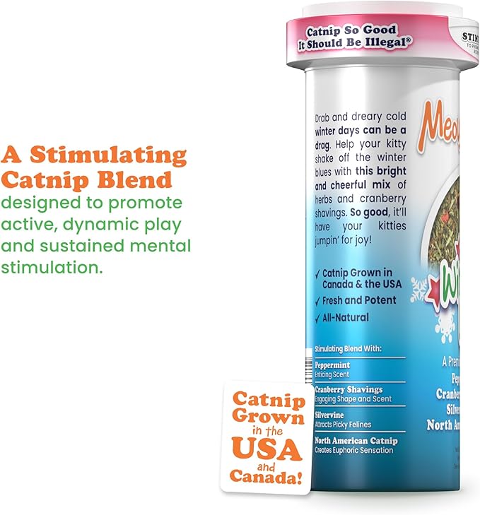 Meowijuana | Get Stuffed Bundle | Get Stuffed Stocking and Winter Lift | Promotes Play and Cat Health | Includes Organic Catnip | Feline and Cat Lover Approved
