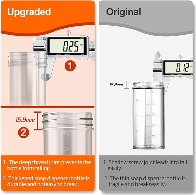 Dog Washing Hose Attachment, Pet Shower, Upgrade 8-in-1 Mode Dog Shower Attachment with 3.5oz 100cc Soap Dispenser, Replacement Hose Adapter for Pet Washing Irrigated Lawn Patio Car Cleaning