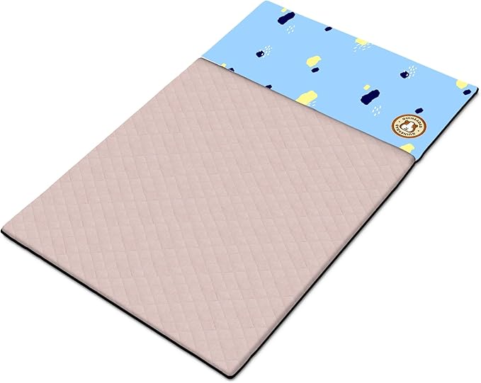 GuineaDad Premium Liner – Fleece Guinea Pig Cage Liner – Ultra-Plush Reusable Fleece Bedding with Waterproof Bottom – Extra Absorbent Liner for 2x3 C&C Cage (Rainy Day)