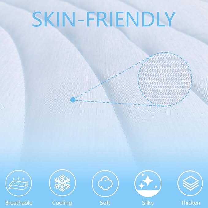 BECEMURU Dog Cooling Mat - 60" x 40" Thickening Cooling Pad Blanket for Crate, Kennel, Bed, Sofa - Machine Washable, Durable, Non-Gel - Keep Your Pet Cool and Comfortable