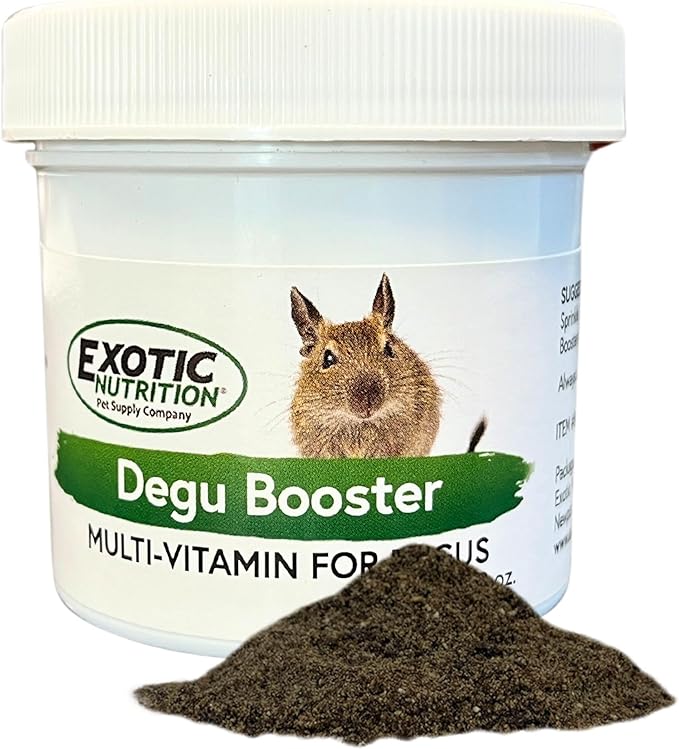 Degu Booster (2 oz.) - Complete Multivitamin - Powdered Vitamin & Mineral Supplement for Pet Degus