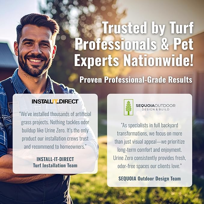 Pet Odor Eliminator Spray - Bio-Enzyme Cleaner for Dog & Cat Urine | Instantly Removes Odors on Artificial Grass, Carpet, Rugs & Tile | Pet & Kid Safe, 32 oz Ready-to-Use