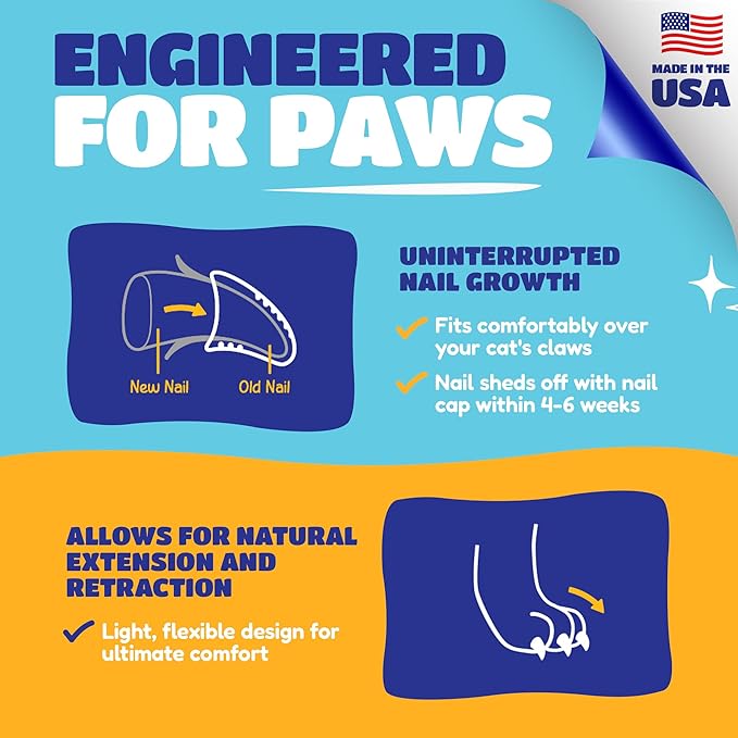 Soft Claws for Cats - CLS (Cleat Lock System), Size Small, Color Green