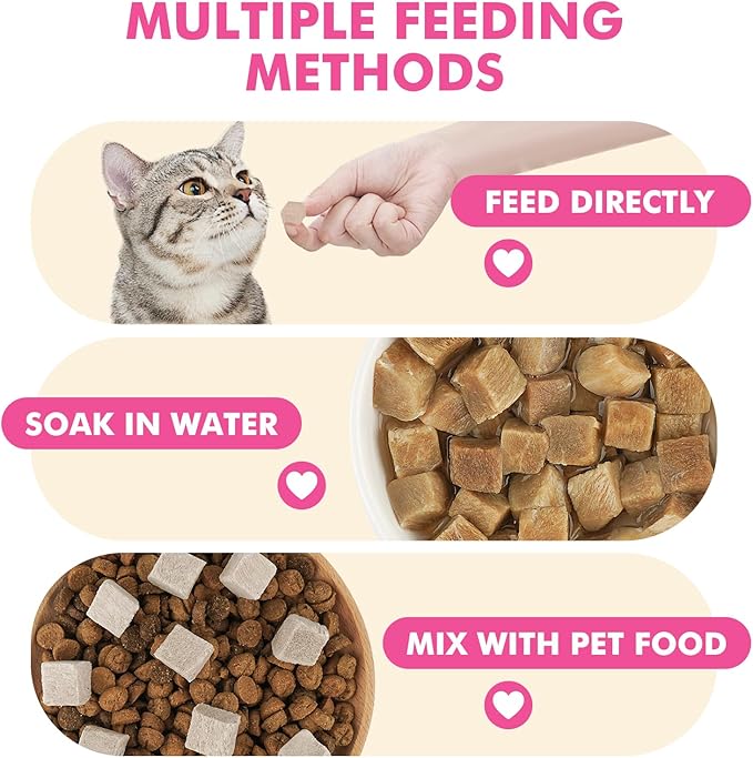 Freeze Dried Cats & Dogs Raw Treats, All Natural Single Ingredient Duck Breast, High Protein Healthy Pet Training Treats or Food Topper, 9.9 oz