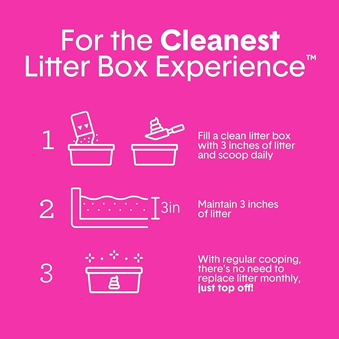 Boxie® Glo™ 30 Day Odor Control Clumping Clay Cat Litter, 28lb, Multi-Cat, 99.9% Dust-Free, Low Tracking, UV Light Attractant, Superior Clumping for Easy Scooping