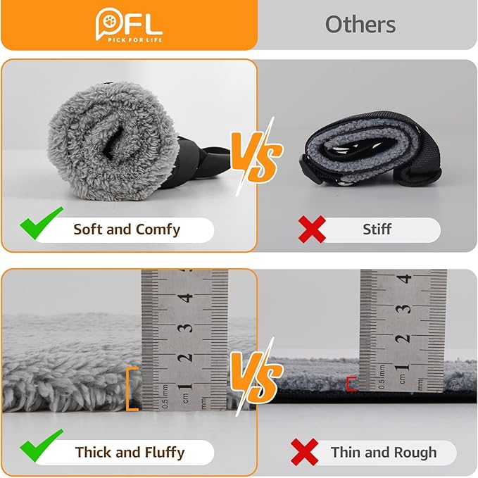 Adjustable Dog Lift Harness, Dog Sling for Large Dogs Hind Leg Support, Soft Lift Support Helps Senior, Injured, Disabled and After ACL Surgery Dogs-Black & Grey (Large)