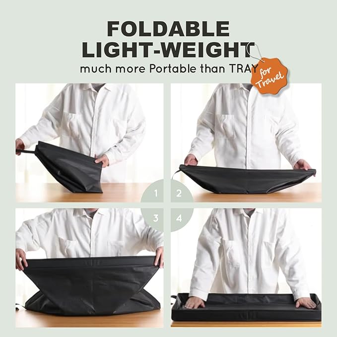 Dog Grass Pad with Foldable Dog Litter Box,Large Liner Base for Balcony，Ultra-Absorbent Artificial Grass Pads for Dogs Pee Pad Holder, Potty Training, 2 PCS Reusable Pee Pad