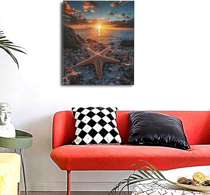 Boho Black Cat Wall Art Kitten Botanical Wall Decor Mid Century Modern Canvas Painting Print Minimalist Pictures Artwork Framed Decorations Gifts for Cat Lover Bathroom Nursery Living Room Bedroom Kitchen 24"x20"