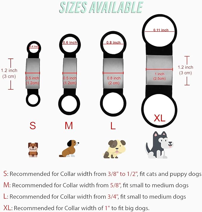Personalized Dog Name Tag - No Noise - Engraved Slide On Cat ID - Custom Collar Tags for Small to Large Pets - Silent Puppy Identification