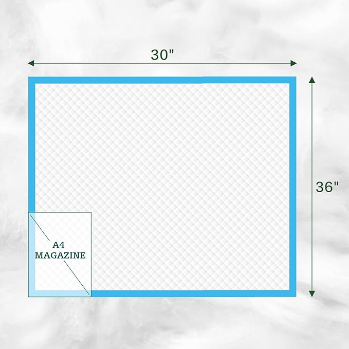 Disposable Bed Pads 30" x 36" [75 Count] Adult Incontinence Underpads, Heavy Duty Absorbent Pee Pad, XL Chucks Leakproof, Extra Large Puppy Training Pad, Waterproof Baby Changing Pad