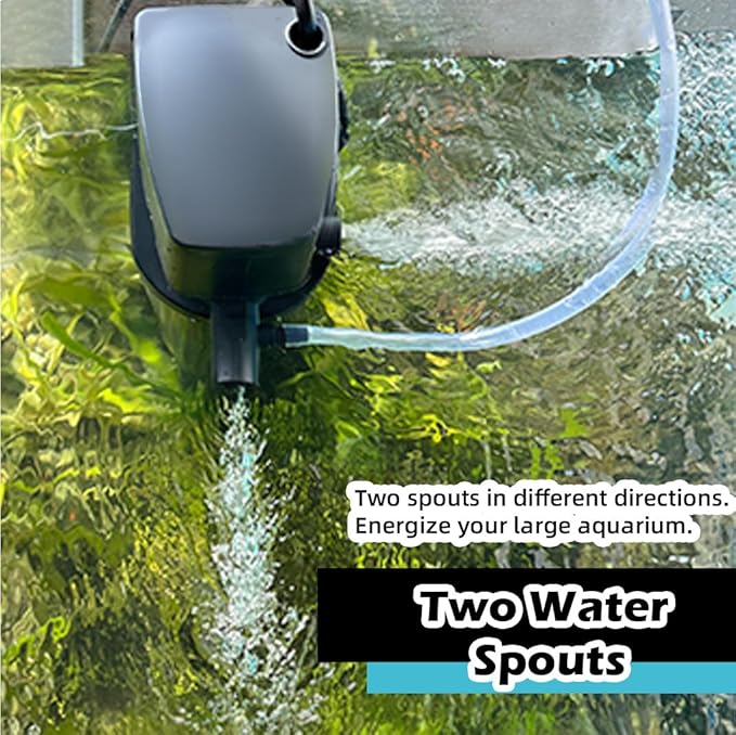 Aquarium Filter for 100-400 Gallon Tank, U-V Fish Tank Green Clean Machine Submersible Powerful Pump Canister Filter 600GPH for Pond Turtle Tank Saltwater Freshwater Crystal Clear Green Killing