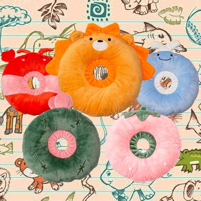 Adjustable Cat Recovery Collar Soft,Cute Pet E-Collar Neck Cone After Surgery Wound Healing Protective Cone Fit for Kitties, Small Dogs(ELC05-lobster-s)